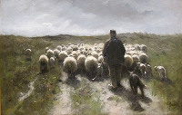 Anton Mauve (1838-1888) - Pastýř a ovce