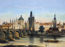 František X. Sandmann - Karlův most (1840)