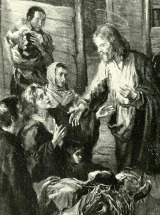 Fritz von Uhde (1848-1911) - Ježíš uzdravuje nemocné