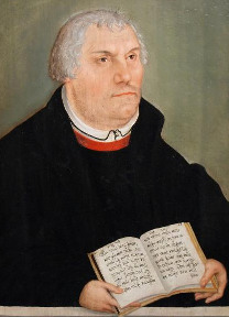 Lucas Cranach mladší (1515-1586) - Portrét Martina Luthera