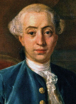 Giacomo Casanova, portrét z roku 1760 od Antona Raphaela Mengse